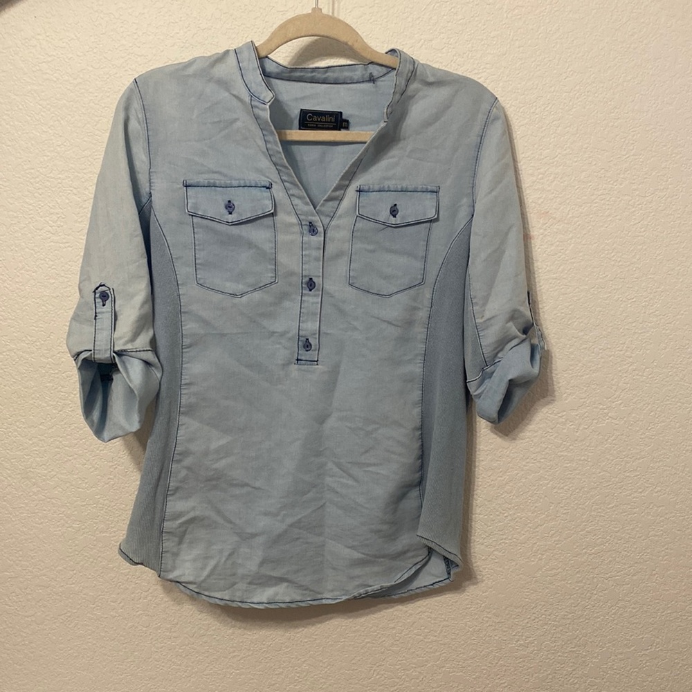 A denim brand collection item.